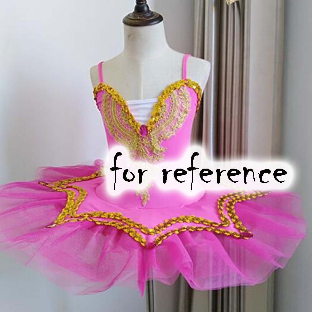 Kids Ballet Dance Dress Swan Tutu Skirt Sequins Girls Dance Dress Performance Costumes