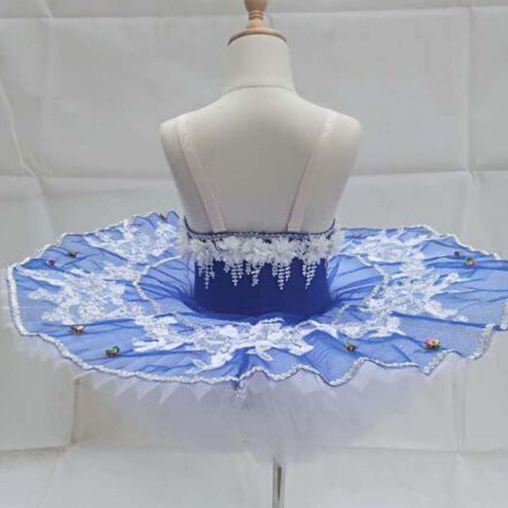 Girls Blue Swan Dance Costume Performance Costume Tutu Ballet Dance Dress
