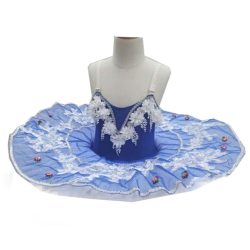 Girls Blue Swan Dance Costume Performance Costume Tutu Ballet Dance Dress