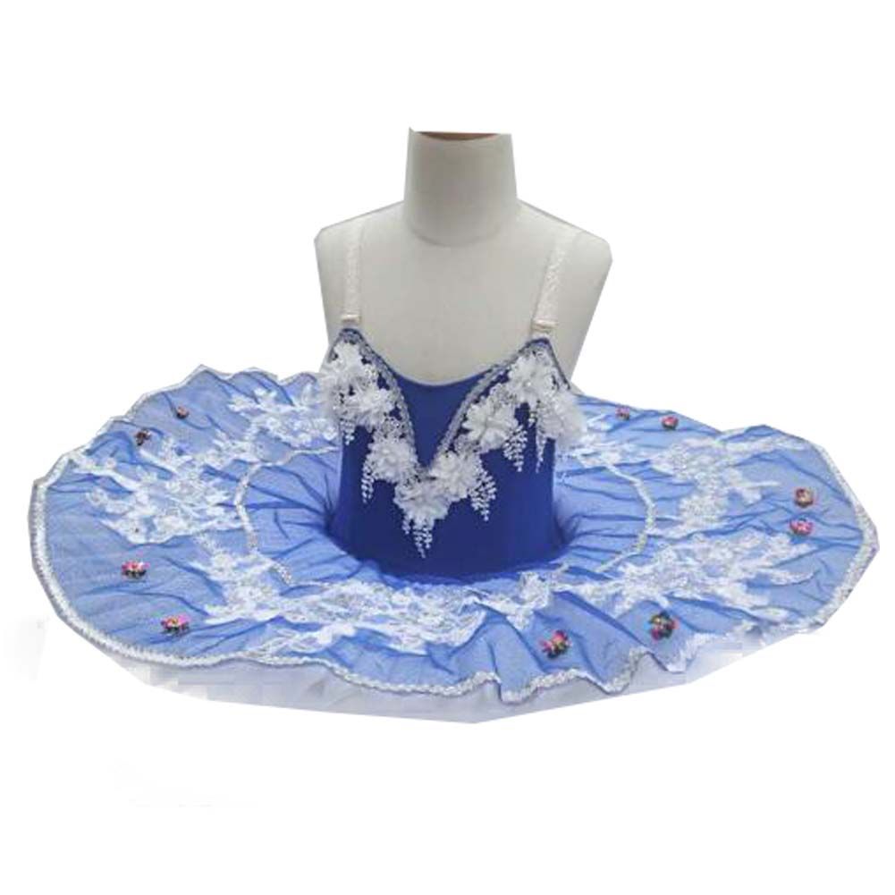 Girls Blue Swan Dance Costume Performance Costume Tutu Ballet Dance Dress