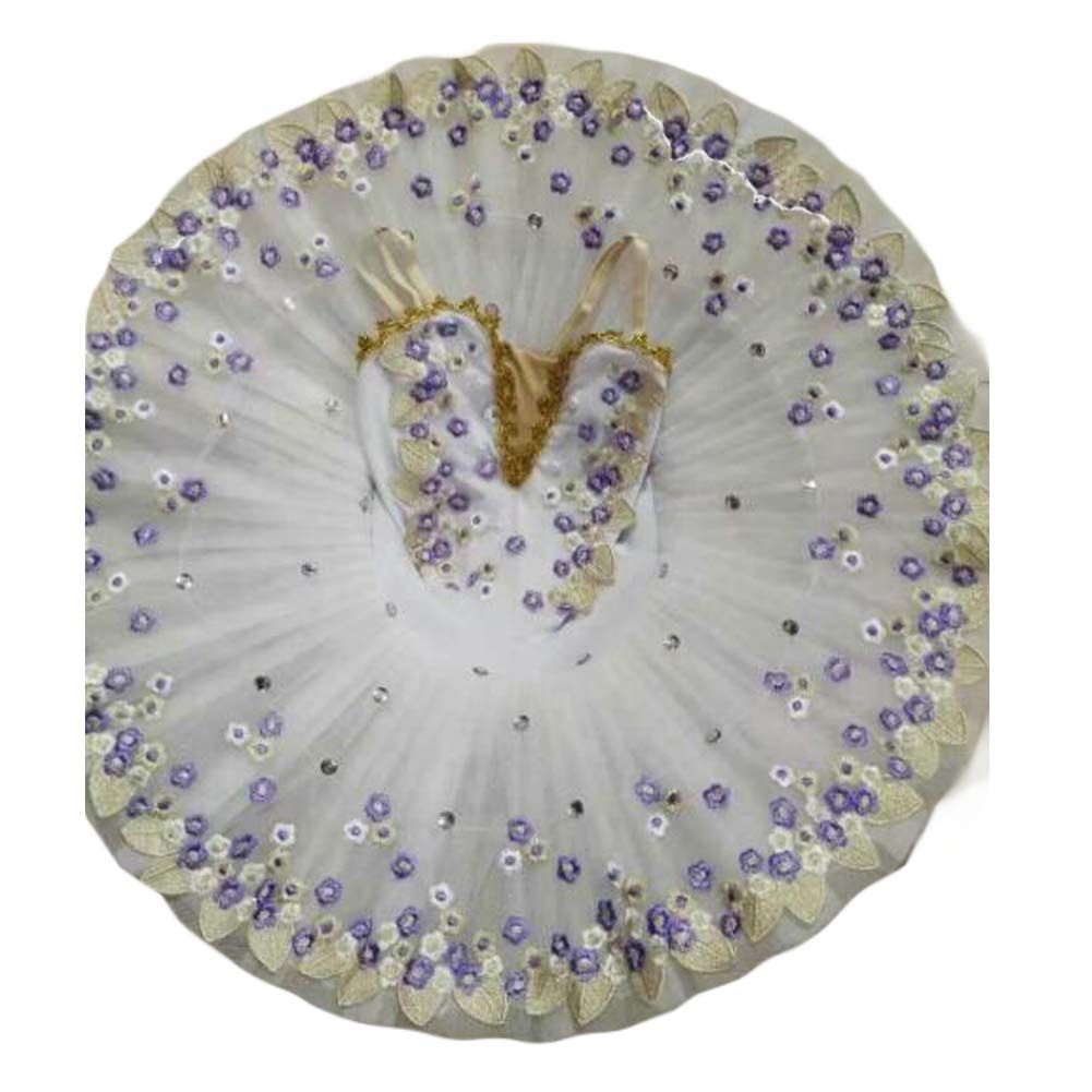 Kids Sequin Ballet Tutu Dress White Ballet Dress Swan Costume Ballet Girls Dress