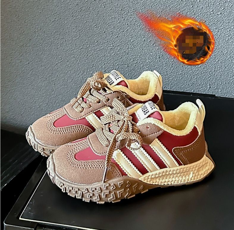 Winter cashmere children's Forrest Gump shoes De training shoes sports shoes fashion trend all match primary and secondary school students casual shoes