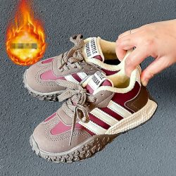 Winter cashmere children's Forrest Gump shoes De training shoes sports shoes fashion trend all match primary and secondary school students casual shoes