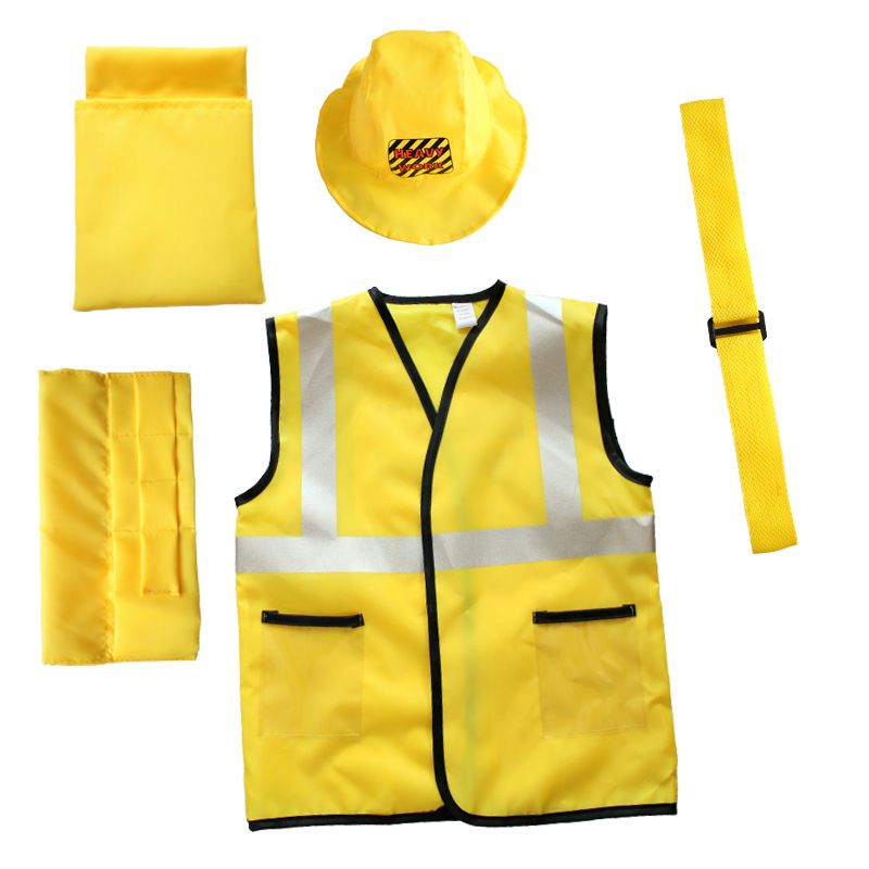 Kid's Worker Costumes Pretend Play Dress Up Set for Boys and Girls