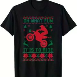 Kid's T-shirt With OH WHAT FUN IT IS TO RIDEPrint, Round Neck Boys' Shirts, Boys & Girls Fashion Short Sleeve T-Shirts